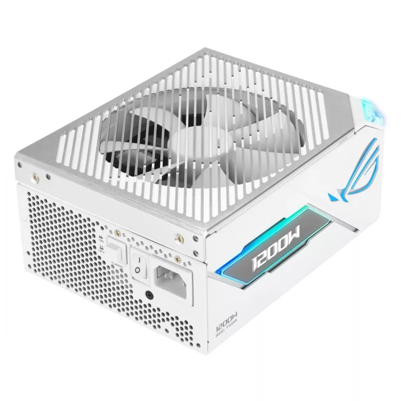 Napájací zdroj ASUS ROG THOR-1200P3-WHITE-GAMING 1200 W ATX 20+4-Pin, 80 PLUS Platinum, biely