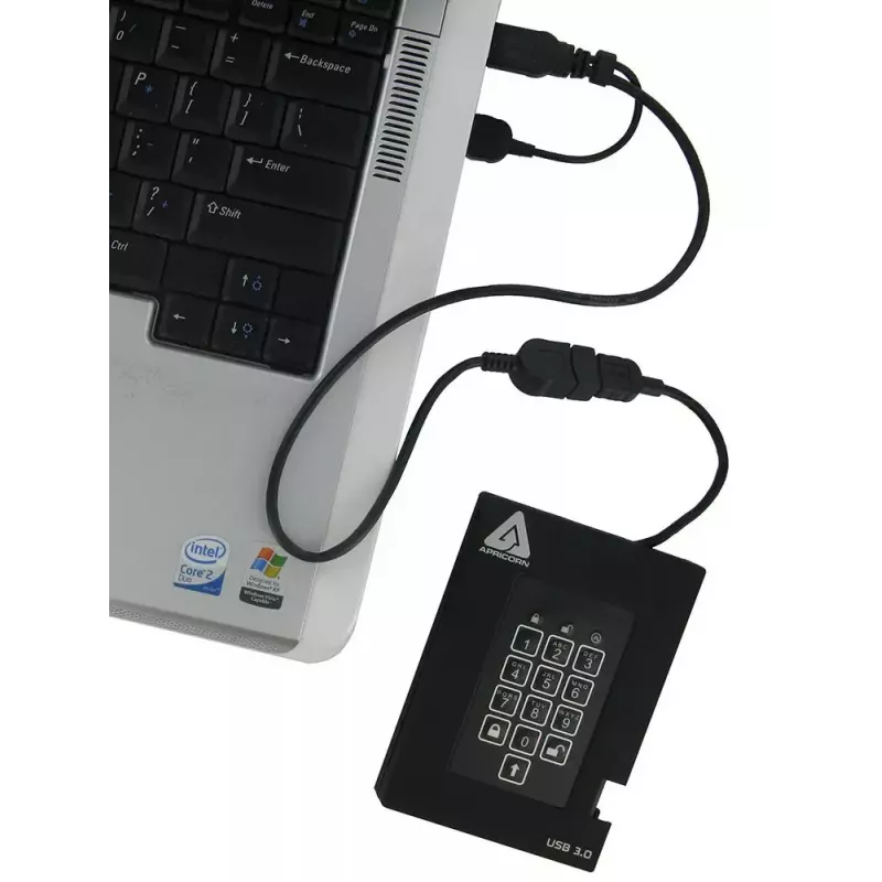 SSD disk Apricorn 256 GB USB 3.2 Gen 1 čierny A25-3PL256-S256F