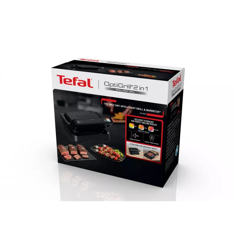 Kontaktný gril Tefal OptiGrill 2in1 GC7728 2100W čierny