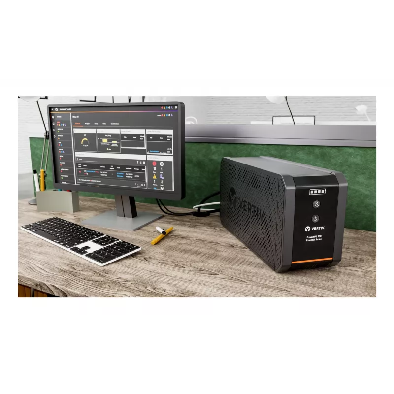 Vertiv PowerUPS 200 Essential PSA6E-1000IT-IEC, 1000VA/525W, Line-Interactive, 1 kVA, 525 W, sínus, 140 V, 290 V