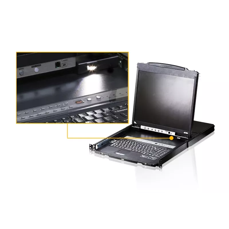 ATEN CL5816N KVM prepínač rack montáž čierny