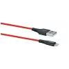 Mobilný telefón USB-A na Lightning kábel SCHWAIGER LPRO410 501, USB 2.0, 1,2 m, červený