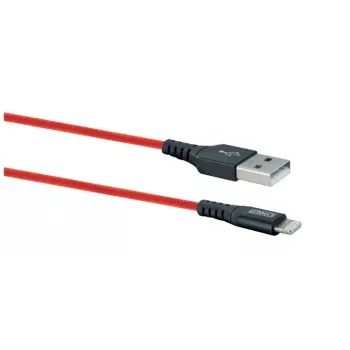 Mobilný telefón USB-A na Lightning kábel SCHWAIGER LPRO410 501, USB 2.0, 1,2 m, červený
