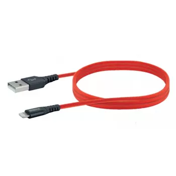 Mobilný telefón USB-A na Lightning kábel SCHWAIGER LPRO410 501, USB 2.0, 1,2 m, červený