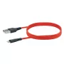 Mobilný telefón USB-A na Lightning kábel SCHWAIGER LPRO410 501, USB 2.0, 1,2 m, červený