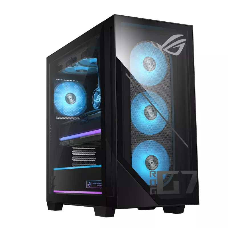 ASUS ROG G700 G700TF-7265KF225W Intel Core Ultra 7 265KF 32 GB DDR5-SDRAM 2 TB SSD NVIDIA GeForce RTX 5070 Ti Windows 11 Home Tower PC čierny