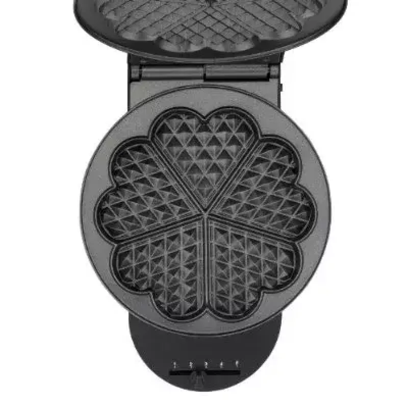 Waffle žehlička Tefal WM310D 5 wafle 1000 W čierna nehrdzavejúca oceľ
