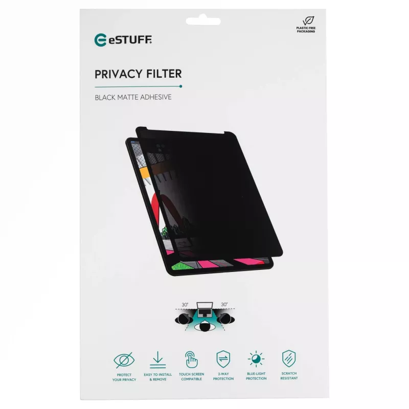 eSTUFF GLBW08192131 filter proti videniu 21,1 cm (8,3 palca) bezrámový filter proti videniu pre tablet