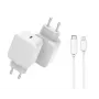 CoreParts MBXUSB-AC0015 univerzálna mobilná nabíjačka biela AC rýchle nabíjanie interiérová