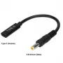 CoreParts MBXUSBC-CO0005 káblový adaptér USB C 5,5*2,5 mm čierny