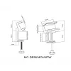 MicroConnect MC-DESKMOUNTW stolová svorka pre zásuvkové lišty