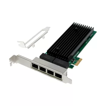 PCIe x1 sieťová karta MicroConnect MC-PCIEX1-82575-Q s radičom Intel 82575