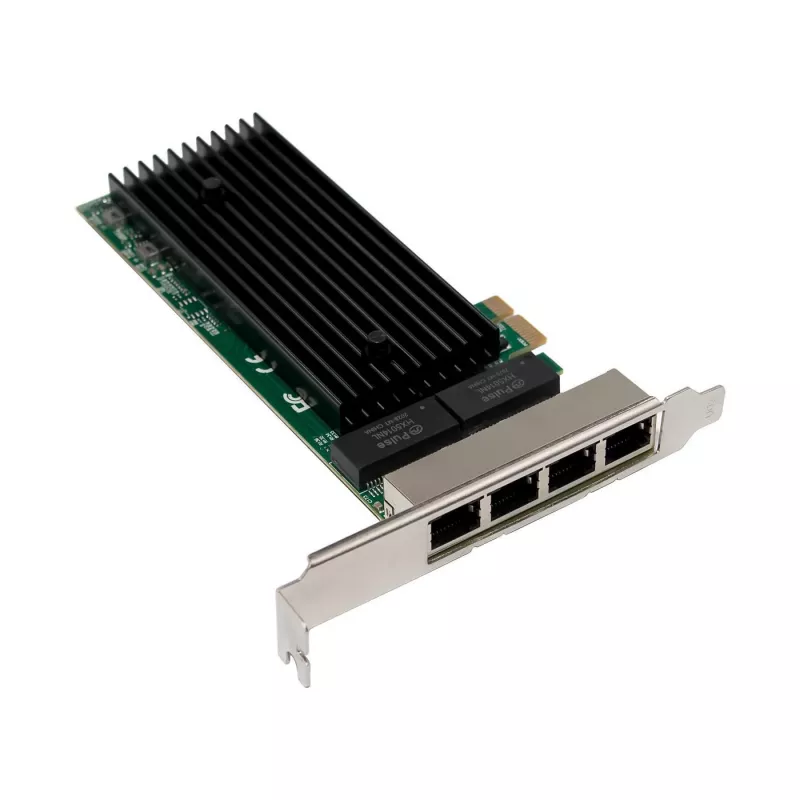 PCIe x1 sieťová karta MicroConnect MC-PCIEX1-82575-Q s radičom Intel 82575