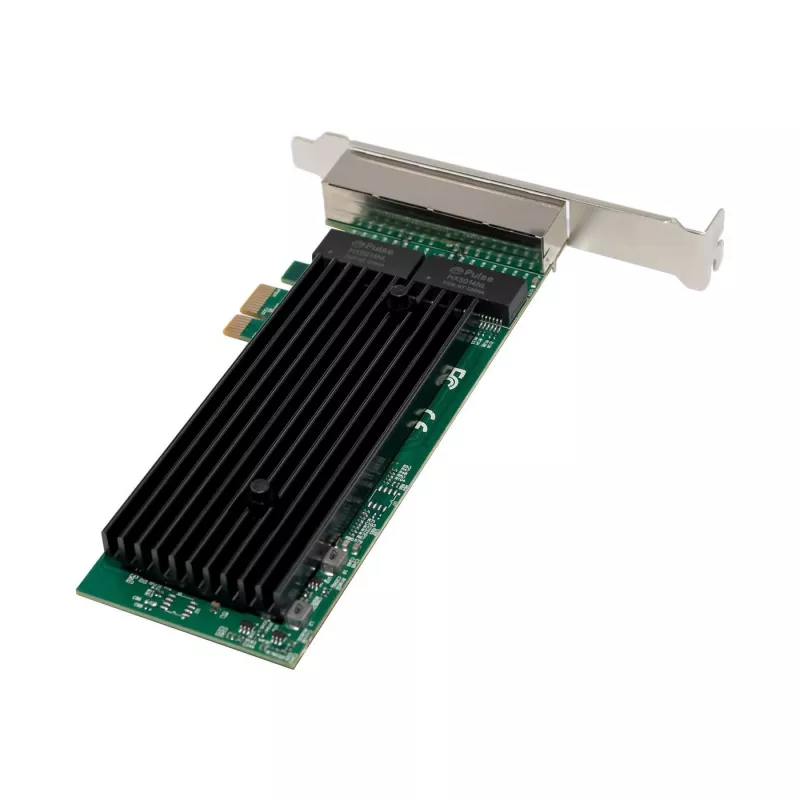 PCIe x1 sieťová karta MicroConnect MC-PCIEX1-82575-Q s radičom Intel 82575