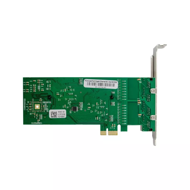 MicroConnect MC-PCIEX1-82576-Q Štvorportová gigabitová sieťová karta, PCIe x1, Intel 82576