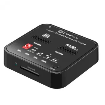 Media Duplicator CoreParts MS-CLONER-M2-SD čierna USB Type-C M.2
