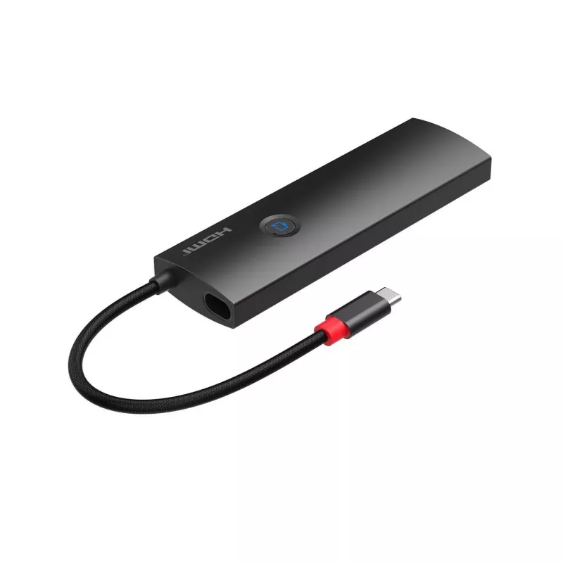 MicroConnect USB3.2CCOM20 Mini dok USB-C na HDMI, 4K 60Hz, RJ45, 3x USB-A