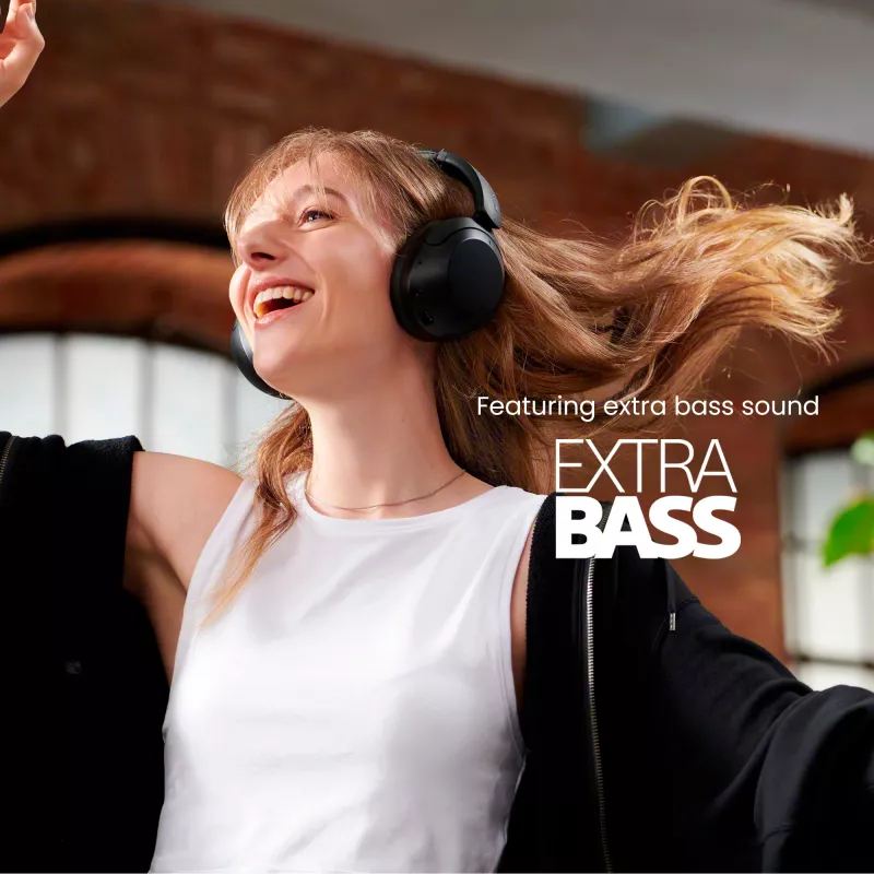 Sony WH-XB910N - čierna, bezdrôtové, hovory/hudba, 7 - 25000 Hz, 252 g, slúchadlá, čierna