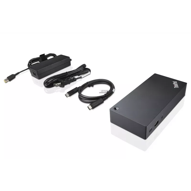 Lenovo 40A90090DK dokovacia stanica/port replikátor k notebooku káblová USB 3.2 Gen 1 (3.1 Gen 1) Type-C čierna