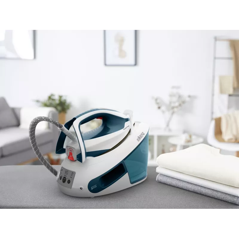 Tefal Express Power SV8111 1,8 l Durilium AirGlide Autoclean žehliaca plocha modrá, biela