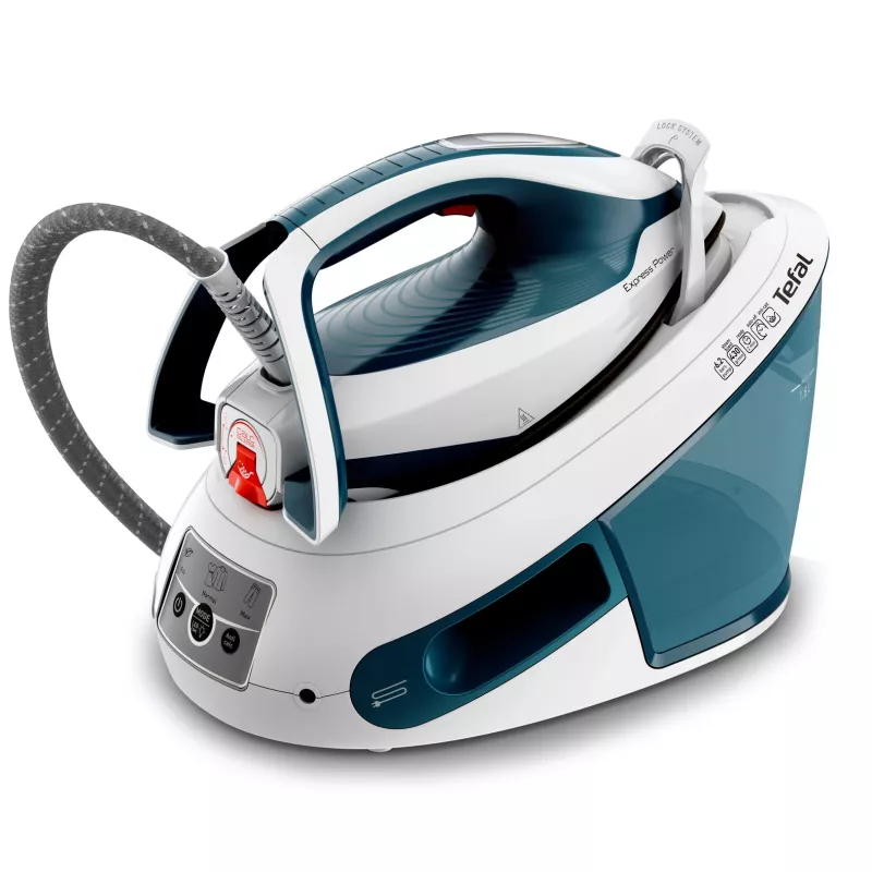 Tefal Express Power SV8111 1,8 l Durilium AirGlide Autoclean žehliaca plocha modrá, biela