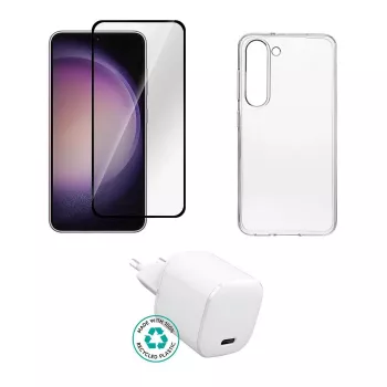 Ochranné sklo krytu nabíjačky eSTUFF pre Samsung Galaxy S25 — Hnedé
