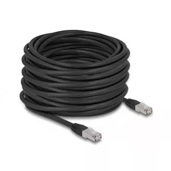 DeLOCK RJ45 Cat.6A 20m sieťový kábel čierny