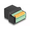 DeLOCK adaptér RJ45 konektor samica na svorkovnicu čierny zelený 1 ks