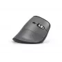 BakkerElkhuizen FastForward Pro myš, pre pravákov, vertikálny dizajn, optická, RF Wireless + Bluetooth + USB Type-C, 5000 DPI, čierna, sivá