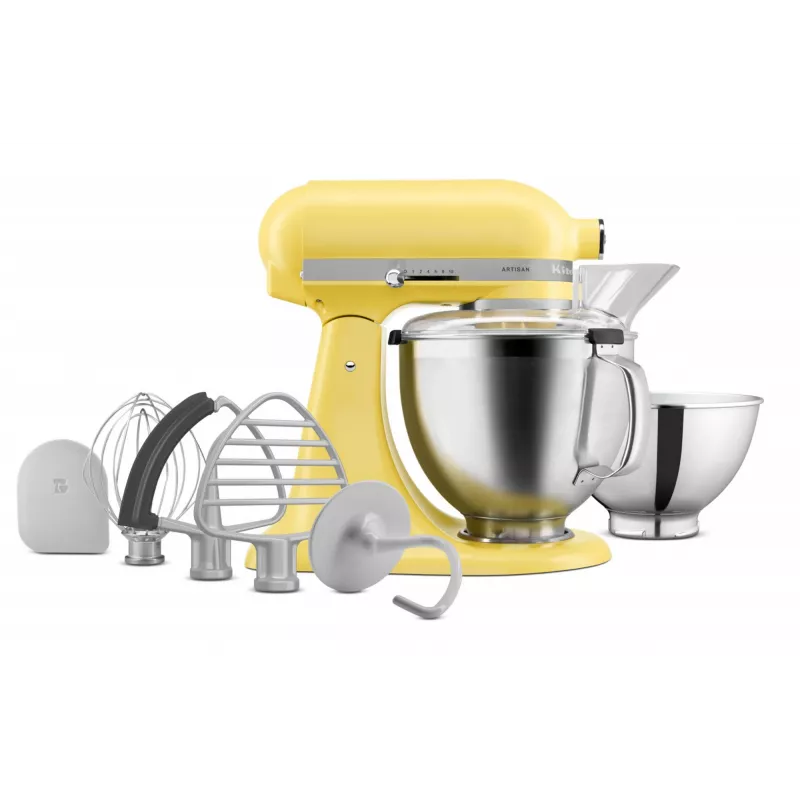 KitchenAid 5KSM195PSEBT kuchynský mixér 300 W nehrdzavejúca oceľ, žltá
