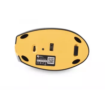 BakkerElkhuizen Handshake myš Left, pre ľavákov, vertikálny dizajn, optická, RF Wireless + Bluetooth + USB Type-C, 6400 DPI, čierna, sivá