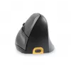 BakkerElkhuizen Handshake myš pravá, pre pravákov, vertikálny dizajn, optická, RF Wireless + Bluetooth + USB Type-C, 6400 DPI, čierna, sivá
