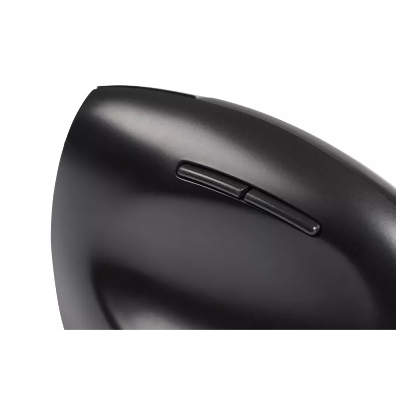 BakkerElkhuizen Handshake myš pravá, pre pravákov, vertikálny dizajn, optická, RF Wireless + Bluetooth + USB Type-C, 6400 DPI, čierna, sivá