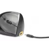 BakkerElkhuizen Handshake myš pravá, pre pravákov, vertikálny dizajn, optická, RF Wireless + Bluetooth + USB Type-C, 6400 DPI, čierna, sivá