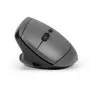 BakkerElkhuizen MidWay myš ľavá, pre ľavákov, vertikálny dizajn, optická, RF Wireless + Bluetooth + USB Type-C, 2400 DPI, sivá, čierna