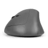 BakkerElkhuizen MidWay myš ľavá, pre ľavákov, vertikálny dizajn, optická, RF Wireless + Bluetooth + USB Type-C, 2400 DPI, sivá, čierna