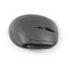 BakkerElkhuizen MidWay myš ľavá, pre ľavákov, vertikálny dizajn, optická, RF Wireless + Bluetooth + USB Type-C, 2400 DPI, sivá, čierna