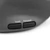 BakkerElkhuizen MidWay myš ľavá, pre ľavákov, vertikálny dizajn, optická, RF Wireless + Bluetooth + USB Type-C, 2400 DPI, sivá, čierna
