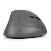 BakkerElkhuizen MidWay myš pravá, pre pravákov, vertikálny dizajn, optická, RF Wireless + Bluetooth + USB Type-C, 2400 DPI, sivá, čierna
