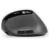 BakkerElkhuizen MidWay myš pravá, pre pravákov, vertikálny dizajn, optická, RF Wireless + Bluetooth + USB Type-C, 2400 DPI, sivá, čierna
