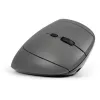 BakkerElkhuizen MidWay myš pravá, pre pravákov, vertikálny dizajn, optická, RF Wireless + Bluetooth + USB Type-C, 2400 DPI, sivá, čierna