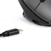 BakkerElkhuizen MidWay myš pravá, pre pravákov, vertikálny dizajn, optická, RF Wireless + Bluetooth + USB Type-C, 2400 DPI, sivá, čierna