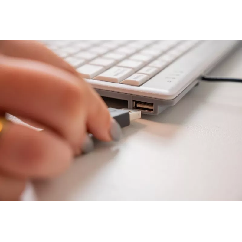 BakkerElkhuizen UltraBoard 955 V2 Numeric, USB, 22, notebook/PC, 1,5 m, tmavosivá, svetlosivá