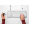 BakkerElkhuizen UltraBoard 955 V2 Numeric, USB, 22, notebook/PC, 1,5 m, tmavosivá, svetlosivá