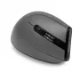 BakkerElkhuizen Grip Pro myš, pre pravákov, vertikálny dizajn, optická, RF Wireless, 2400 DPI, sivá, čierna, žltá