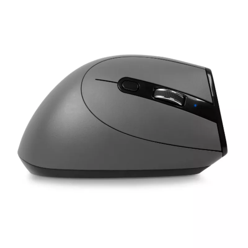 BakkerElkhuizen Grip Pro myš, pre pravákov, vertikálny dizajn, optická, RF Wireless, 2400 DPI, sivá, čierna, žltá