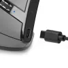 BakkerElkhuizen Grip Pro myš, pre pravákov, vertikálny dizajn, optická, RF Wireless, 2400 DPI, sivá, čierna, žltá