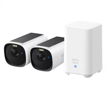 IP-Bullet bezpečnostná kamera Anker Eufy eufyCam E40 2-Cam Kit s HomeBase S280, vonkajšia, 2688×1520 px, 130° zorné pole, nástenná montáž