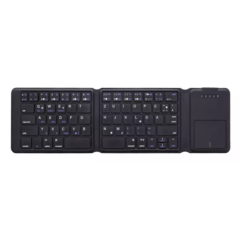 InLine 55379B klávesnica univerzálna Bluetooth QWERTZ nemecká čierna