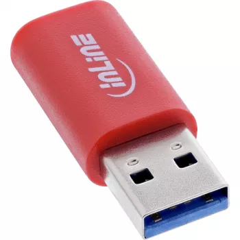 InLine 31652 Káblový adaptér USB-A USB-C červený